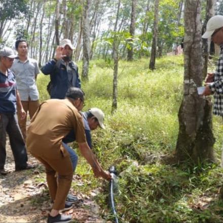 BPK Apresiasi Pembangunan Reservoar dan Perpipaan Pamsimas Desa Gunung Ulin Mataraman